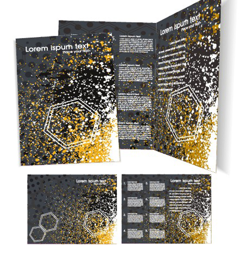 Template cover brochure design vector 02