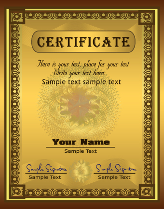 Set of certificate and diploma vector templates 03