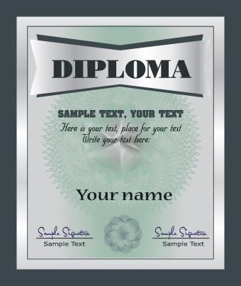 Set of certificate and diploma vector templates 04