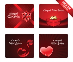 Various Valentines Day Cards design vector set 11