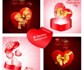 Various Valentines Day Cards design vector set 14