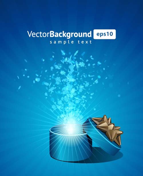 Vector Background with Gift Box set 01
