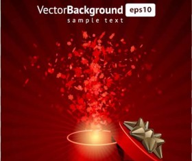 Vector Background with Gift Box set 02