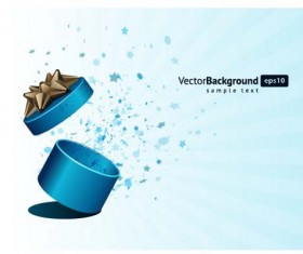 Vector Background with Gift Box set 03