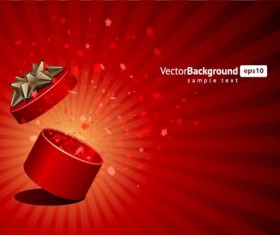 Vector Background with Gift Box set 04