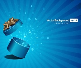 Vector Background with Gift Box set 06