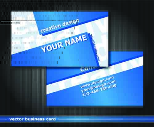 Set Vector business card elements 01