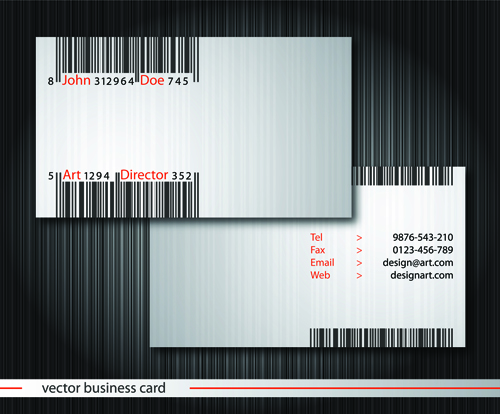 Set Vector business card elements 02