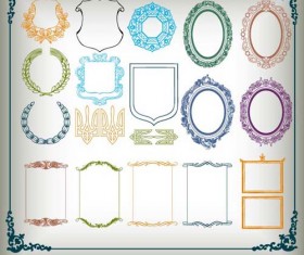 Various Vector frame set 02