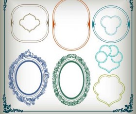 Various Vector frame set 03