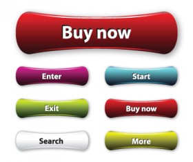 Shiny Web button vector Collection 02