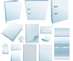 Set of White objects In life elements vector material 09