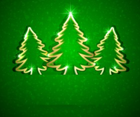 Shiny Xmas decorations design vector 04