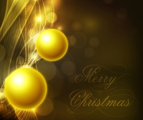 Shiny Xmas decorations design vector 08