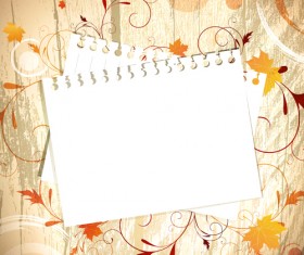 Pretty Autumn backgrounds art vector 01