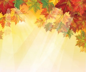 Pretty Autumn backgrounds art vector 03