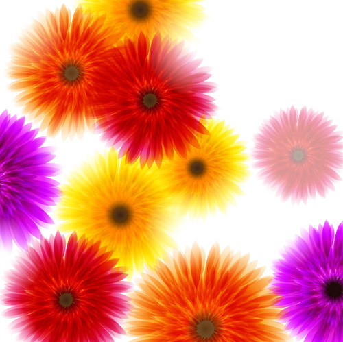 Vector Background with flowers design elements 03