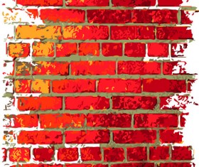 Brick wall Object backgrounds vector graphics 04