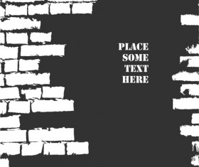 Brick wall Object backgrounds vector graphics 05