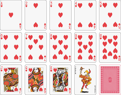 Different playing card vector graphic 04