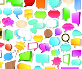 Colourful texture labels and tags vector set 03