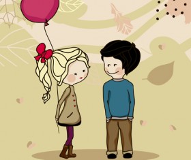 Couples design elements vector set 04