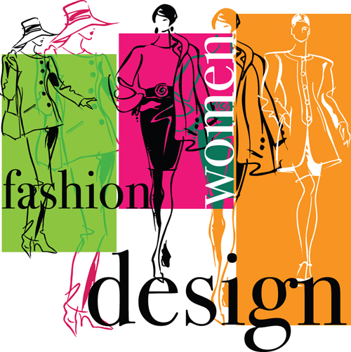 Hand drawn Fashion design elements vector 04