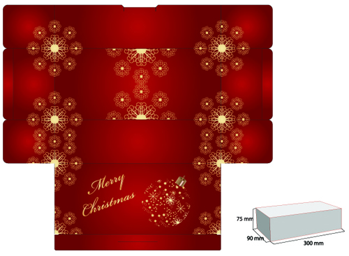 Elements of Plans gift box design vector 01