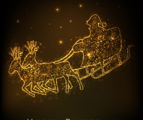 golden glow New Year 2013 design elements vector 02