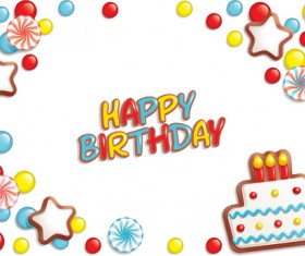 Best Happy birthday design elements vector set 02