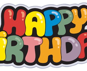 Best Happy birthday design elements vector set 06