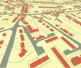 City Map design elements vector material 03