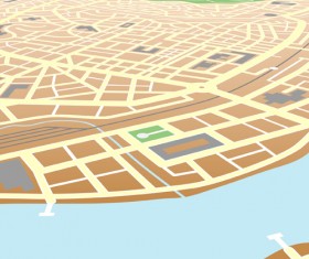 City Map design elements vector material 04