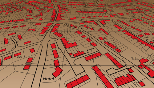 City Map design elements vector material 05