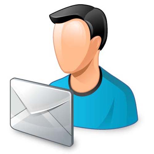 Mail icon vector material
