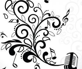 Stylish Music Illustration vector graphic 02