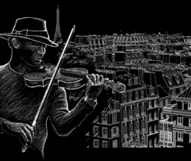 Graffiti music backgrounds vector set 05