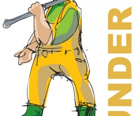 People in different Professions design vector 03