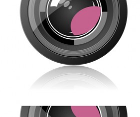 Different Photo lens design vector material 04