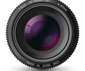 Different Photo lens design vector material 05