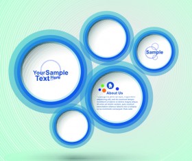 circular speech bubble for you text design vector 02