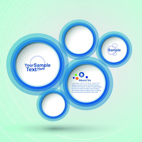 circular speech bubble for you text design vector 02