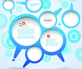 circular speech bubble for you text design vector 03