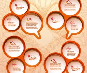 circular speech bubble for you text design vector 05