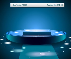  Set of Stage with spotlights elements vector 03