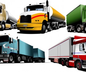 Different of trucks vector Illustration 05