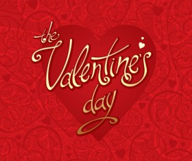 The Valentine card design vector graphic 03