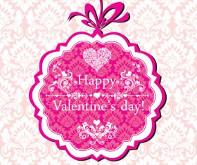 The Valentine card design vector graphic 05