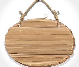 Retro Wooden board Signage design vector 03