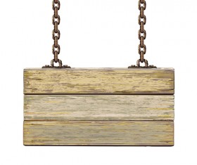 Retro Wooden board Signage design vector 05